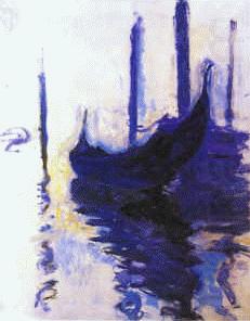 Gondolas in Venice, Claude Monet